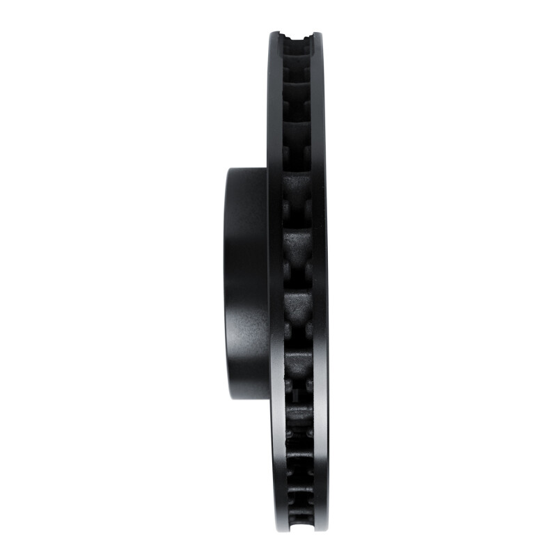 Porsche Cayenne Brake Rotor (1) - Right Front - R1 Concepts - Drilled & Slotted - Black - `11-`18